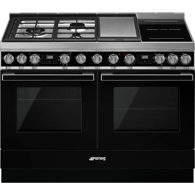 Smeg Portofino 120cm Mixed Fuel Range Cooker with Pyrolytic Oven - Multiple Colours