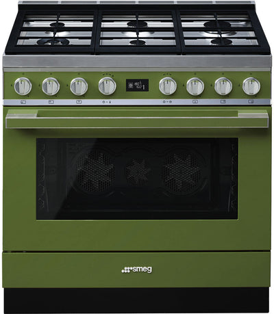 Smeg Portofino 90cm Dual Fuel Range Cooker with Pyrolytic Oven