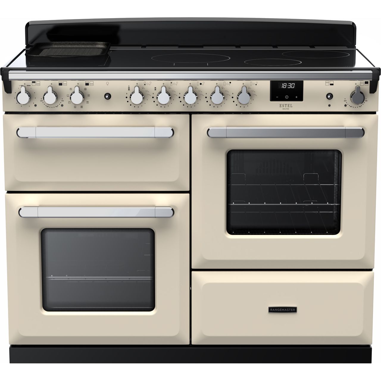 Black Rangemaster Estel Deluxe 110 Range Cooker, 1092 mm