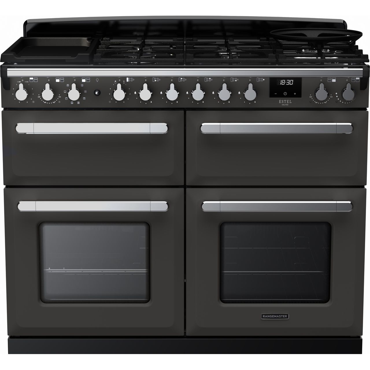 Dark Slate Gray Rangemaster Estel Deluxe 110 Range Cooker, 1092 mm