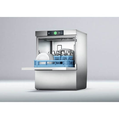 Hobart FPSW-10B 500mm Basket Frontloading Commercial Dishwasher with Chemical Pump, Integral Water Softener & Drain Pump, 18 Plates - Contact Us For Availability