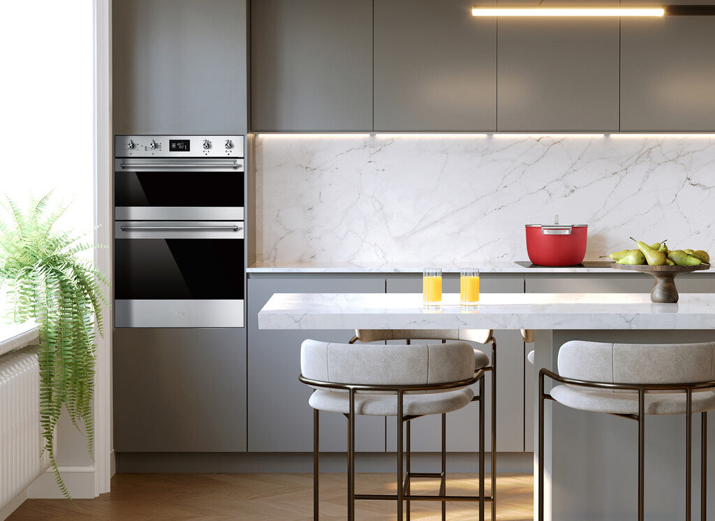 Smeg Classic 60cm Built-In Multifunction Double Oven - Stainless Steel