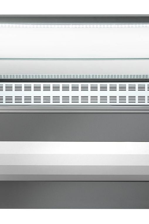 Light Gray Sterling Pro SALINA80/200VCC Curved Glass Serveover Counter, 2000mm - Discontinued