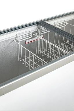 Light Gray Vestfrost DFG505 Display Chest Freezer, 492 Litres