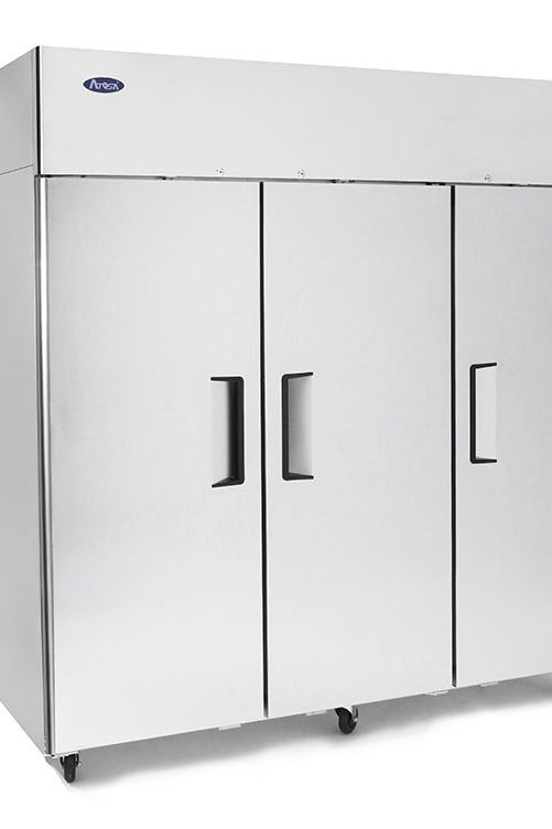Light Gray Atosa YBF9237GR Triple Door Upright Fridge, 1390 Litres - Contact Us For Availability