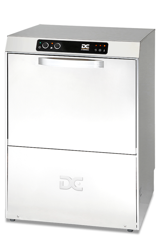Lavender DC SD50AISD Standard Range 500mm Basket Frontloading Commercial Dishwasher with Break Tank, Integral Water Softener & Drain Pump, 18 Plates - Contact Us For Availability