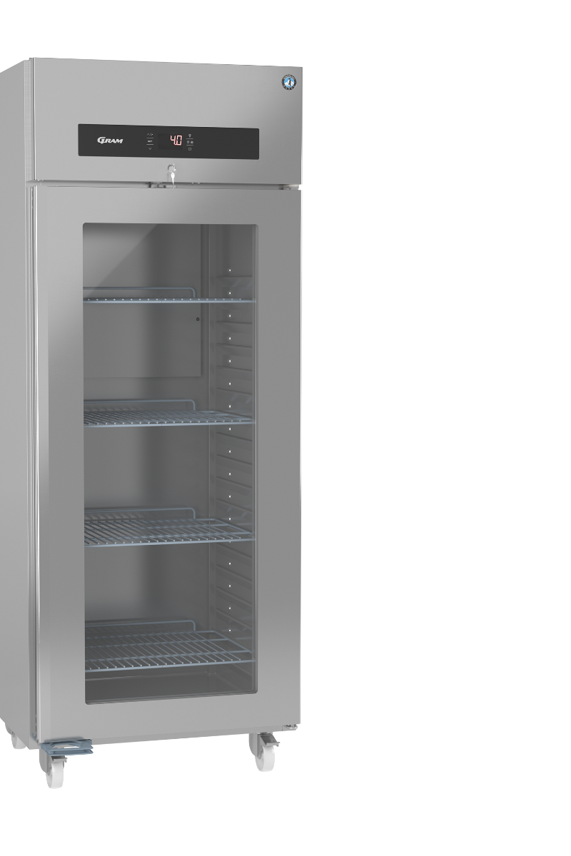 Light Slate Gray Hoshizaki Premier KG W80 C DR U Glass Single Door Stainless Steel Upright Display Refrigerator, 700 Litres - Contact Us For Availability