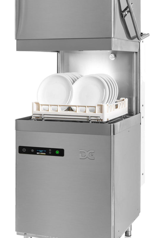 Dark Gray DC SD1000IS Standard Range 500mm Basket Passthrough Dishwasher with Integral Softener - 18 Plates - Contact Us For Availability