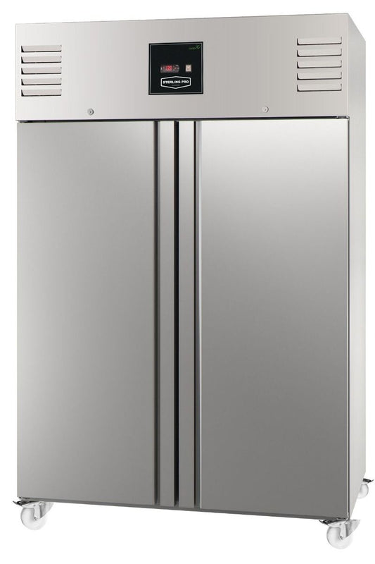 Dark Gray Sterling Pro Green SNI142 Double Door Gastronorm Freezer Cabinet, 1400 Litres - In Stock