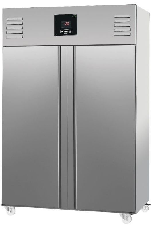 Light Slate Gray Sterling Pro Vantage XNI142 Double Door Storage Cabinet Freezer, 1400 Litres - Low Stock