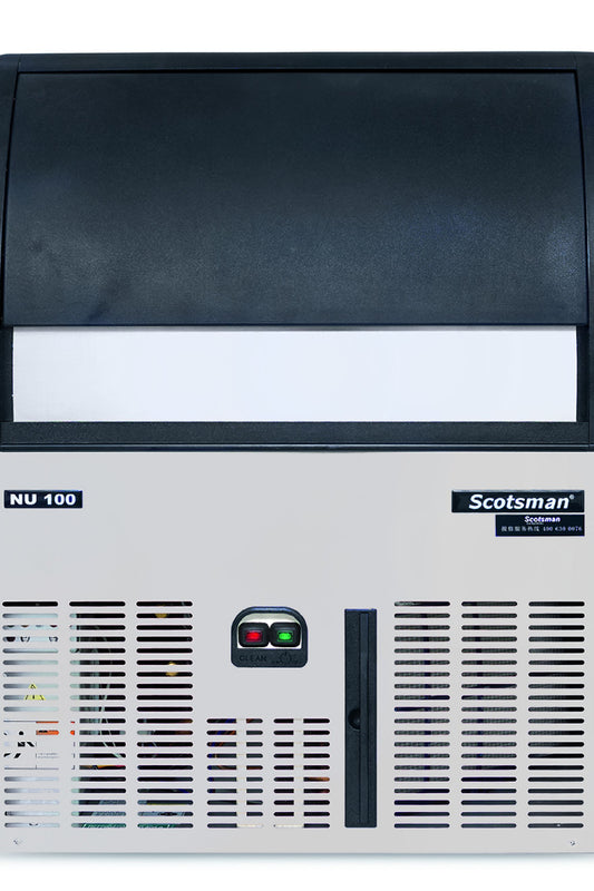 Light Gray Scotsman NU 100 Self Contained Dice Ice Maker, 56kg/24hrs Output / 20kg Storage - Contact Us For Availability
