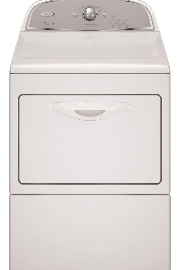 Light Gray Whirlpool 3LWED5500YW 6th Sense Dryer - Discontinued