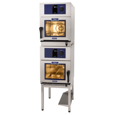 Hobart B2MJ261E-40 Equajet Twin Cavity Duo 6 Level GN 1/1 Combi Oven with Stacking Kit, 12.5kW - Contact Us For Availability