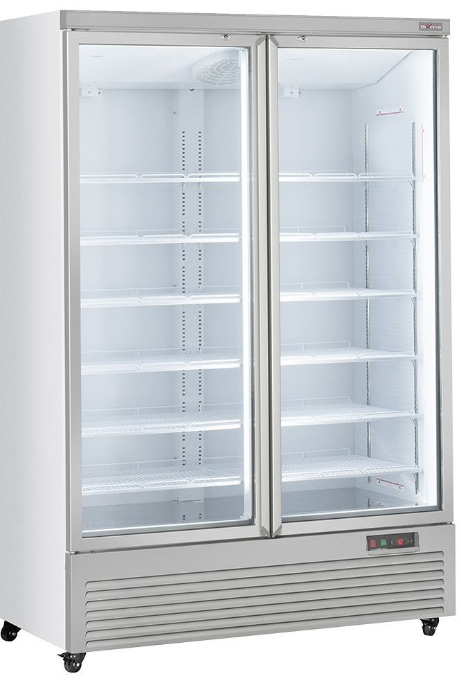 Light Gray Diverso WR-VP99-2W Vertical fridge showcase, 2 doors, 1085 liters - WHITE - Contact Us For Availability