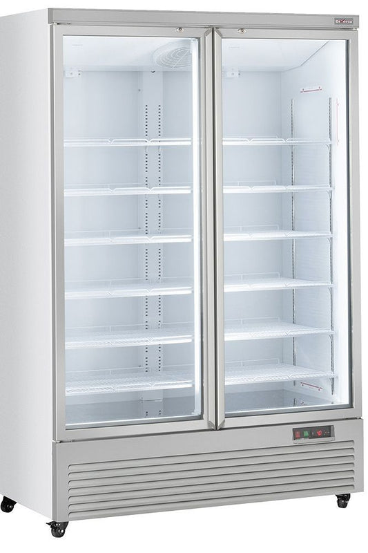 Light Gray Diverso WR-VP99-2W Vertical fridge showcase, 2 doors, 1085 liters - WHITE - Contact Us For Availability