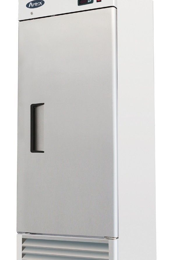 Light Gray Atosa MBF8185GR Single Door Bottom Mounted Gastronorm Upright Fridge, 610 Litres - Contact Us For Availability