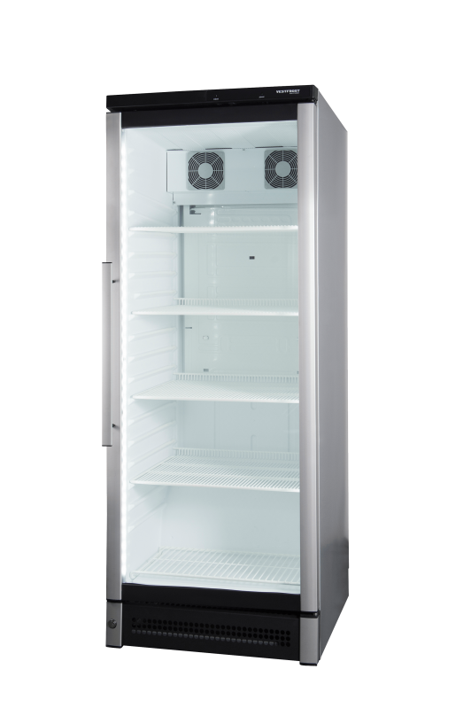 Gray Vestfrost M 150 Glass Single Door Upright Fridge, 306 Litres - Low Stock