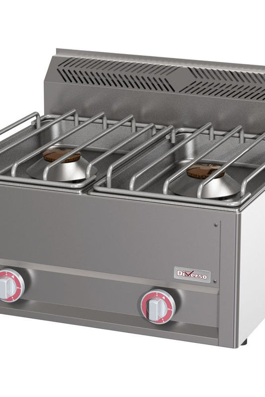 Dim Gray Diverso WR-G2FH-14 Stove 2 burners 8 kW super powerful -Top- - Contact Us For Availability