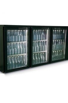 Dark Slate Gray Gamko E3/222GMU84 Glass Triple Door Black Undercounter Bottle Cooler, 531 x 33 Centiliters - Contact Us For Availability