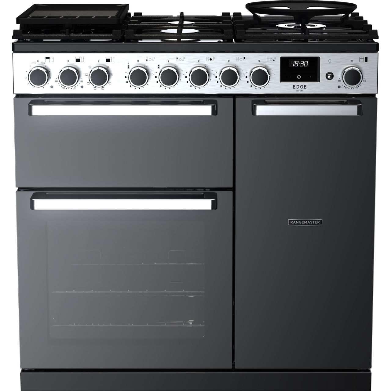 Dark Slate Gray Rangemaster Edge Deluxe 90 Range Cooker, 900 mm