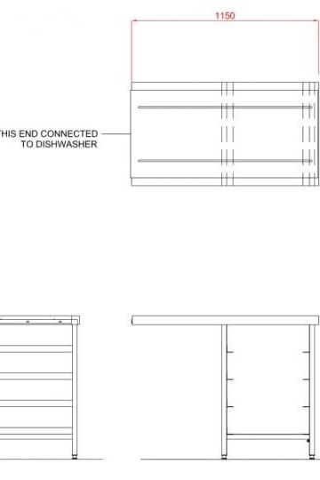 Lavender Hobart SCR1150 Outlet Single Rack Table - Contact Us For Availability