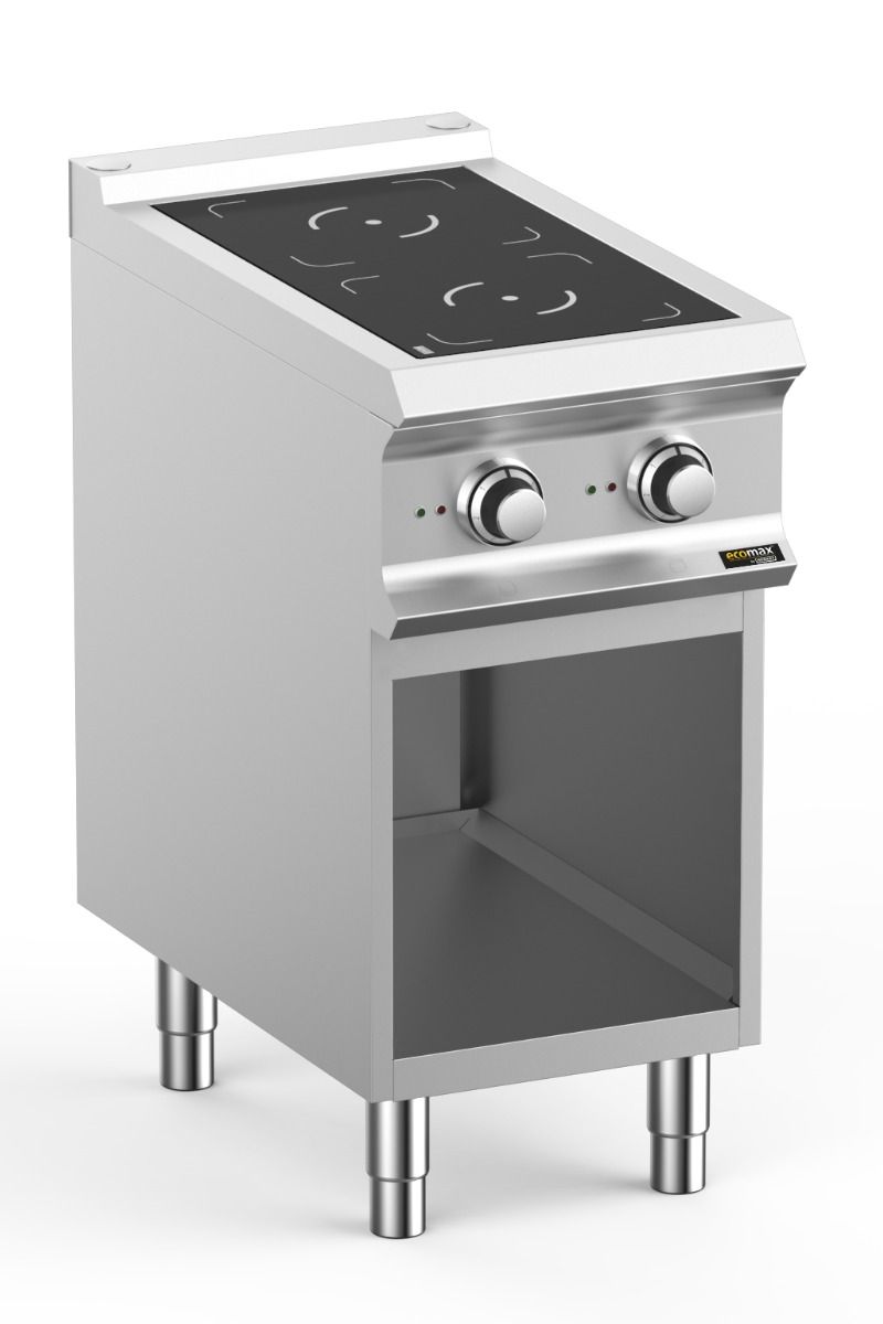 Light Gray Hobart Ecomax HEIN74A 2 Plate Induction Hob on Open Cupboard, 2 x 3.5kW - Contact Us For Availability