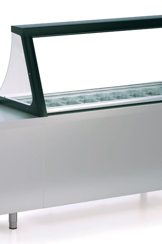 Gray Coreco PC80-200-27-LGL 3 Door Preparation Station with Lift Up Lid, 562 Litres - Special Order