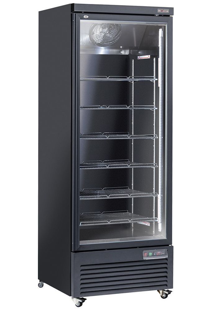 Dark Slate Gray Diverso WR-VP56-1B Vertical fridge showcase, 1 door, 615 liters - BLACK - Contact Us For Availability