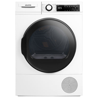 Lavender electriQ 12kg Heat Pump Tumble Dryer - White