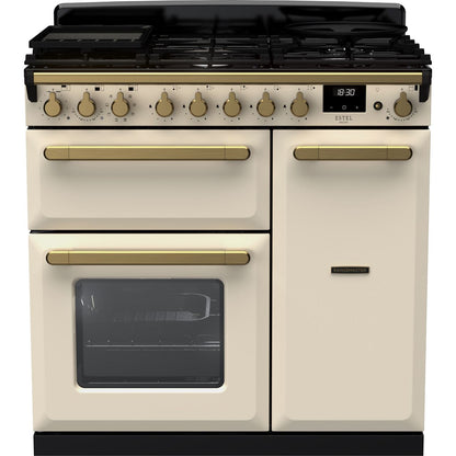 Gray Rangemaster Estel Deluxe 90 Range Cooker, 900 mm