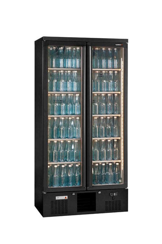 Dark Slate Gray Gamko Maxiglass MG3/500G Maxiglass Hinged Glass Double Door Upright Bottle Cooler, 500 Litres - Contact Us For Availability