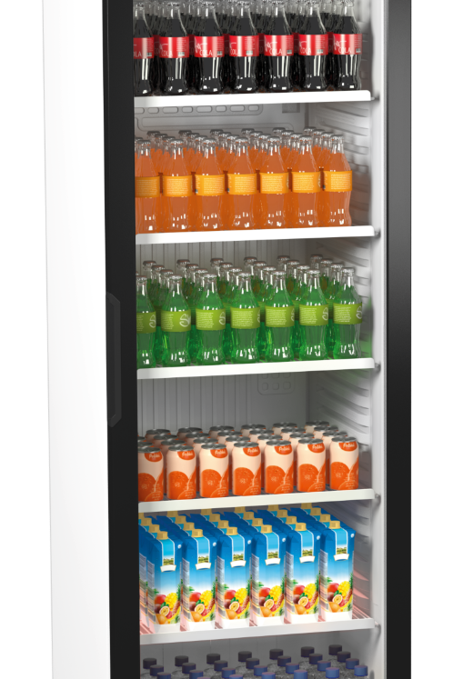 Dark Slate Gray Sterling Pro Green SPG390C Upright Single Door Display Chiller with Canopy, 373 Litres - In Stock