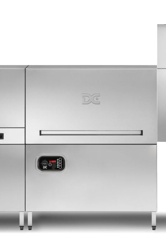 Gray DC DCX500A Rack Conveyor Range 500mm Basket Passthrough Commercial Dishwasher - 18 Plates - Contact Us For Availability