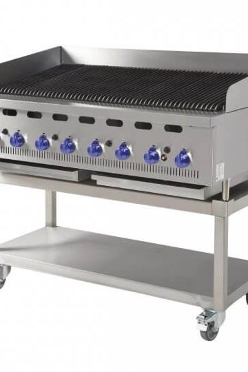Dark Gray Hobart BCB1200-1 Bonnet 1200mm Gas Charbroiler, 29.6kW - Contact Us For Availability