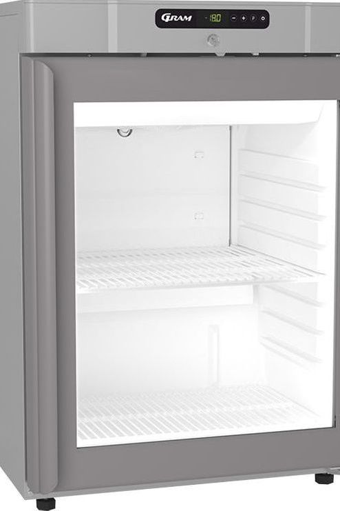 Light Slate Gray Hoshizaki Compact FG220 R-DR G U Glass Single Door Stainless Steel Undercounter Display Freezer, 123 Litres - Contact Us For Availability