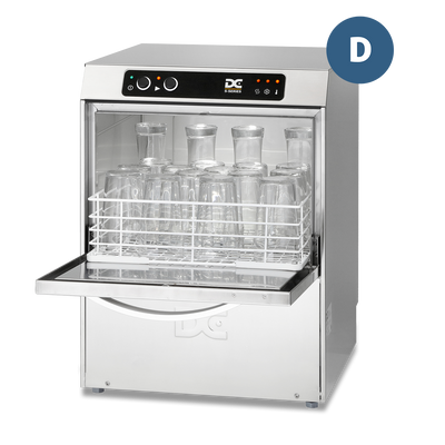 DC SG40D Standard Range 400mm Basket Frontloading Commercial Glasswasher with Drain Pump, 18 Pint Capacity - Contact Us For Availability