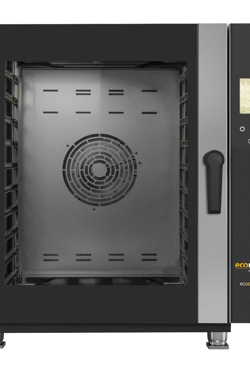 Dark Slate Gray Hobart Ecomax HECMFE10 Full Touch Electric 10 x 1/1GN Grid Combi Oven, 18.5kW - Contact Us For Availability