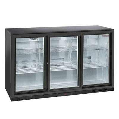 Diverso WR-TAB3-S3 Ventilated "back bar" bottle cooler, 3 sliding glass doors - Contact Us For Availability
