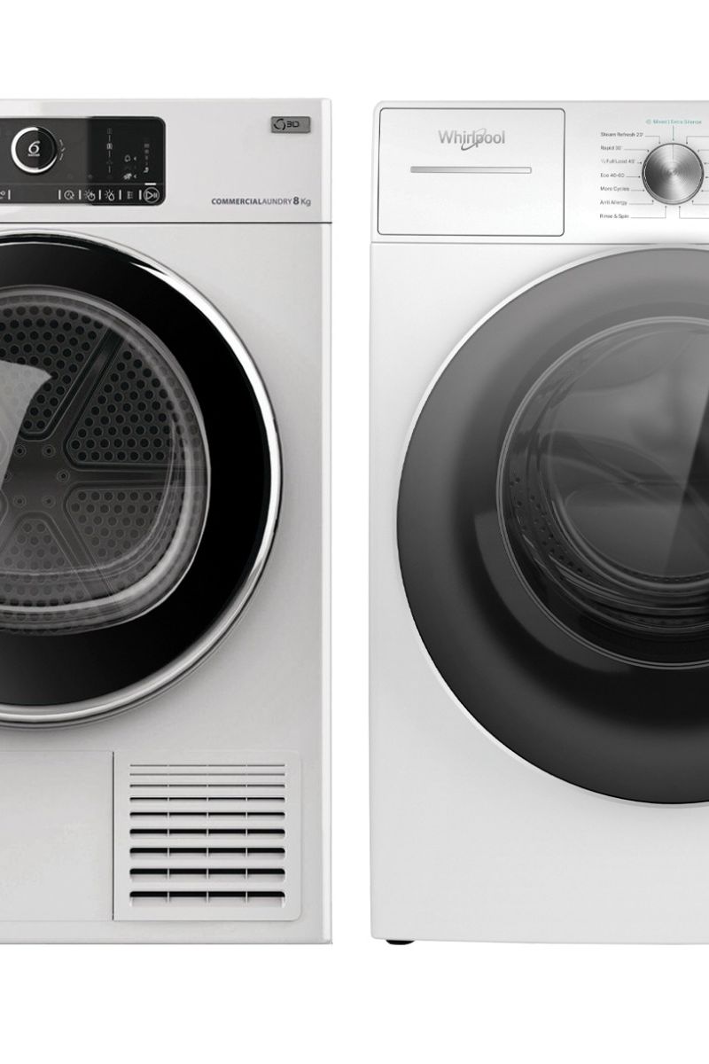 Dark Slate Gray Whirlpool AWH912-AWZ8HP 6th Sense Commercial Washer & Dryer Bundle Deal - Discontinued