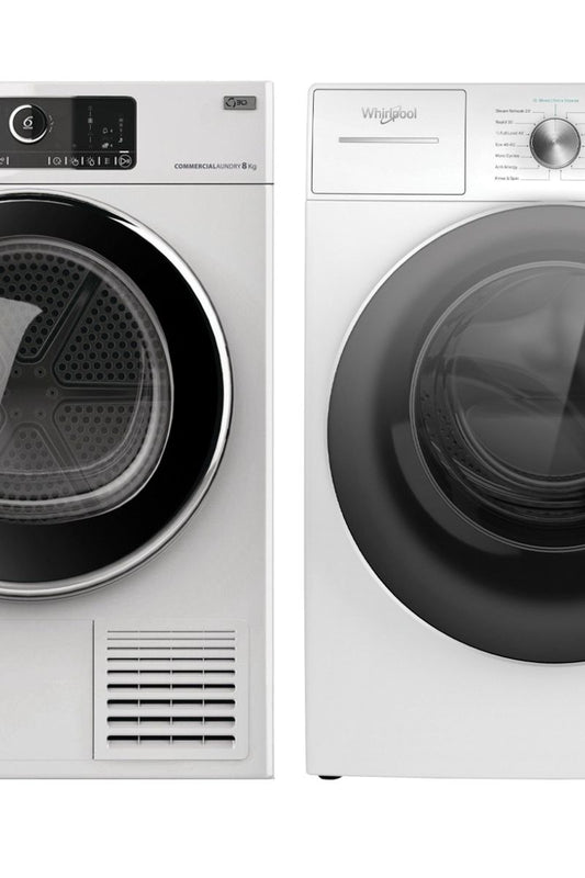 Dark Slate Gray Whirlpool AWH912-AWZ8HP 6th Sense Commercial Washer & Dryer Bundle Deal - Discontinued