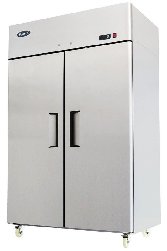 Light Gray Atosa MBF8117HD Double Door Top Mounted Gastronorm Upright Fridge, 1300 Litres - Contact Us For Availability