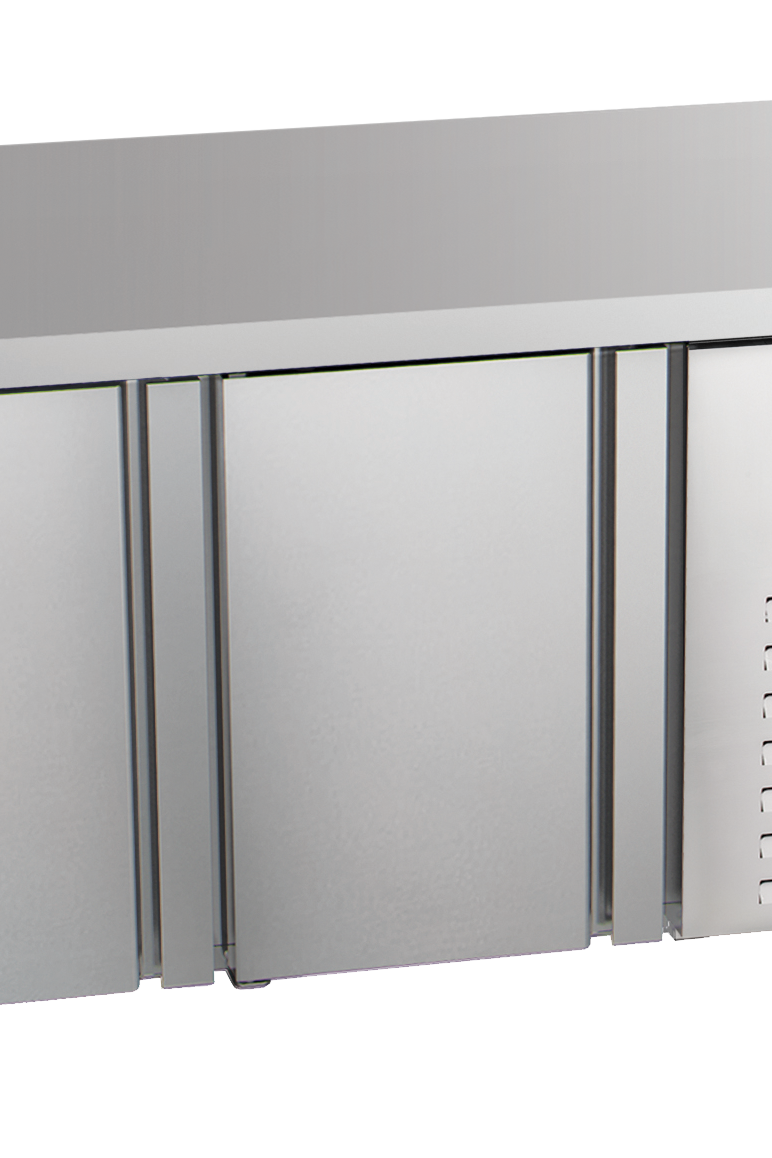 Gray Sterling Pro Green SPI-6-150-20-NS Stainless Steel 2 Door Fridge Counter, 600mm Deep - Low Stock