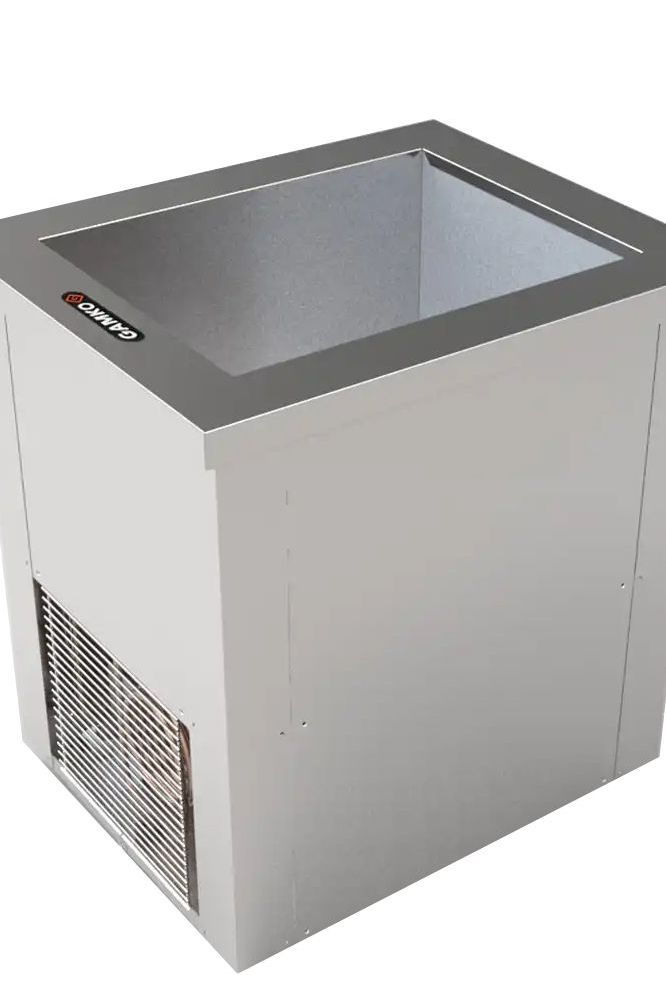 Dark Gray Gamko VKHC/12F Counter Top Freezer, 12 x 1 Litre Bottles - In Stock