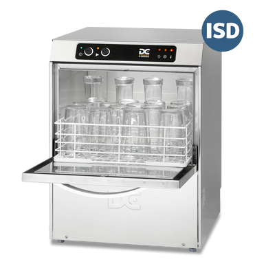DC SG40ISD Standard Range 400mm Basket Frontloading Commercial Glasswasher with Integral Water Softener and Drain Pump, 18 Pint Capacity - Contact Us For Availability