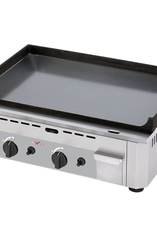 Gray Diverso WR-GP60-SS Gas griddle plate, double, enamelled - Contact Us For Availability