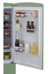 Dark Gray FLORENCE-MEADOW Retro 60cm freestanding 60/40 fridge freezer