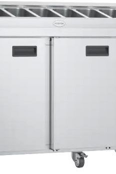 Light Gray Foster FPS1/3HR-101/15-113 3 Door Gastronorm Storage Refrigerated Preparation Counter, 420 Litres - Contact Us For Availability