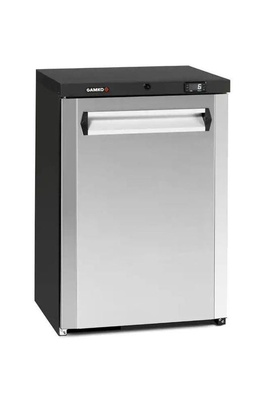 Gray Gamko LG3-150RCS Maxiglass Low Height Stainless Steel Door Bottle Cooler, 125 Litres - Contact Us For Availability