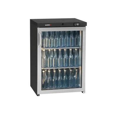 Gamko LG3-150RGCS Maxiglass Low Height Stainless Steel Framed Glass Door Bottle Cooler, 125 Litres - Contact Us For Availability