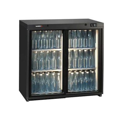 Gamko LG3-250SD Maxiglass Low Height Sliding Glass Double Door Bottle Cooler, 204 Litres - Contact Us For Availability